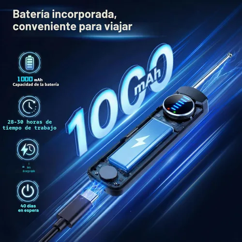 Vista 10 de Detectores de cámara oculta 7 en 1, buscador de cámara anti-espía con chip 2-Negro