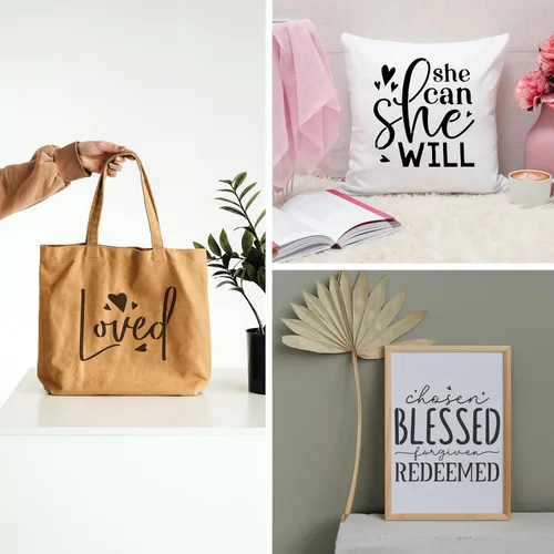 Vista 2 de Juego de plantillas inspiradoras de palabras, 16 plantillas de fe cristiana con citas y versículos de la Biblia, ideal para pintar en madera