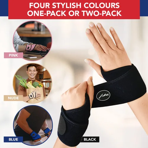 Vista 6 de Muñequera desarrollada por doctor, envolturas de muñeca para artritis del túnel carpiano, tendinitis, soporte de mano, ideal para fitness