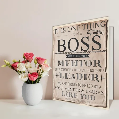 Vista 4 de Qiliji Tarjeta de cumpleaños retro para hombres y mujeres, divertido regalo del día del jefe, tarjeta del día del jefe grande, tarjetas