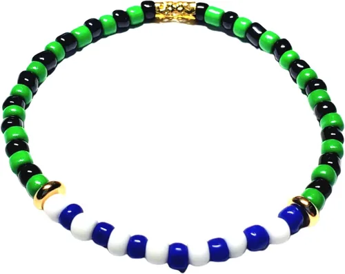 Vista 45 de Hecho a mano contra el mal de ojo orishas joyería de protección Ilde elástico elástico ajustable con cuentas unisex amuleto pulsera conjunto