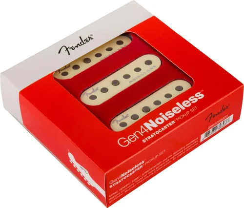 Vista 2 de Fender Paquete de pastillas Stratocaster silenciosas Gen 4 con cable de instrumento