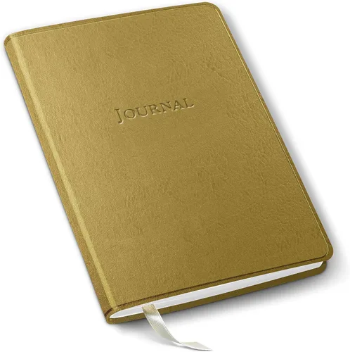 Vista 64 de Diario de cuero Gallery Leather - Elaborado en Maine, EE. UU. - Elegante cuaderno de escritura de cuero con 192 páginas rayadas - Un espacio