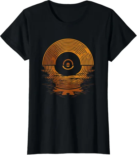 Vista 43 de Vinyl LP Records - Camiseta de vinilo Sunset Negro