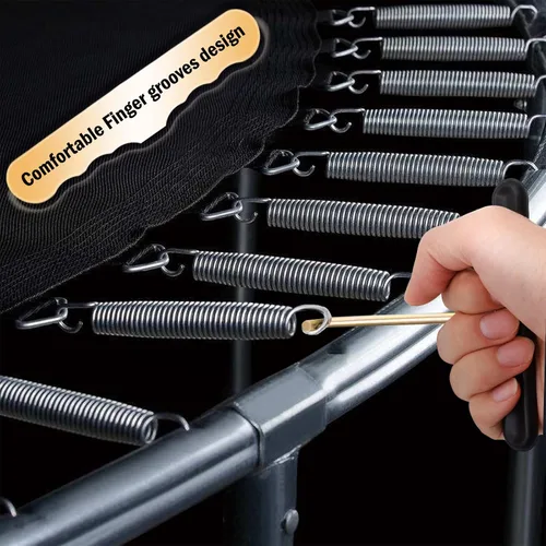 Vista 3 de Kit de herramientas de tracción de resorte para trampolín, extractor de gancho para instalación de resorte, 2 unidades (gancho en T) Hook Puller