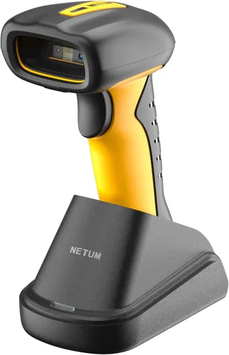 Vista 10 de NETUM Escáner de código de barras Bluetooth industrial QR actualizado