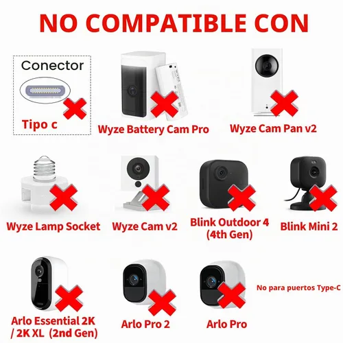 Vista 3 de DIANMU Paquete de 2 cables de extensión de alimentación planos de 20 pies para Wyze Cam v4/v3/OG/v3 Pro, Blink Mini, Kasa Indoor, Blink Mini Pan
