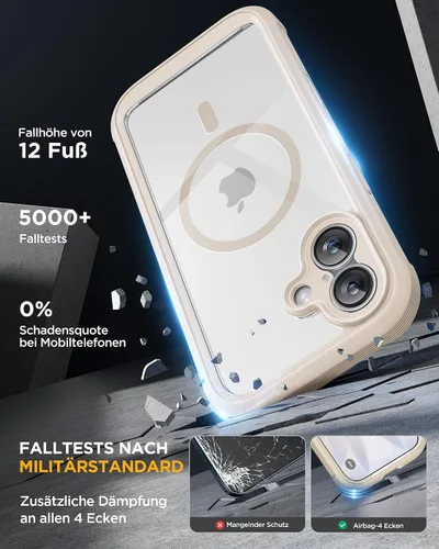 Vista 530 de Miracase Serie de vidrio para iPhone 11 de 6.1 pulgadas, funda protectora de cuerpo completo resistente mejorada con protector de pantalla de vidrio