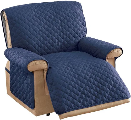 Vista 28 de Collections Etc - Funda protectora reversible, resistente a derrames y acolchada para muebles con lazos - Cubre el fondo del asiento, el respaldo