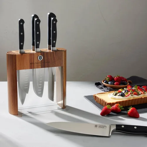 Vista 3 de Cuisine: pro WOLFGANG STARKE - Bloque de cuchillos (Klar, juego de 7 piezas)
