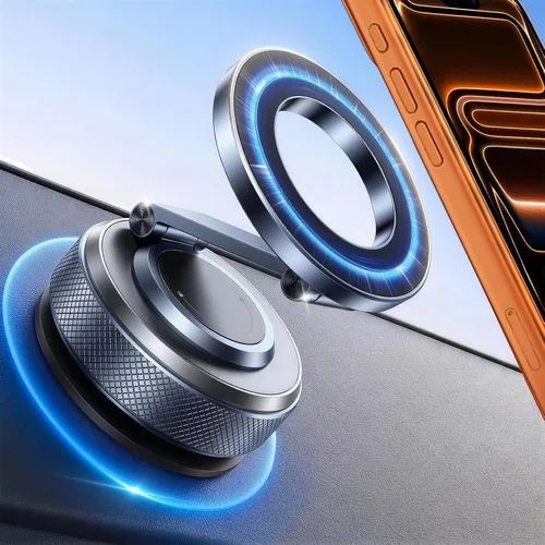 Vista 11 de Wigoo Vacuum Magnetic Phone Holder for Car for Magsafe, Gray Gris