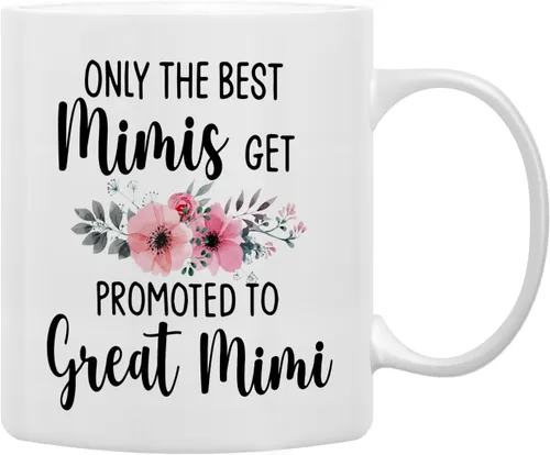 Vista 11 de QASHWEY Taza de café con texto en inglés «Only The Best Aunts Get Promoted to Great Aunt», divertidos regalos de anuncio de embarazo para tía, tías