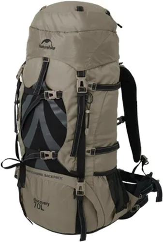 Vista 9 de Naturehike 70+5L Mochila de senderismo con cubierta de lluvia Azul