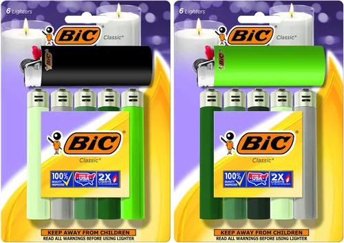 Vista 11 de BIC Encendedor clásico maxi de bolsillo, azul, paquete de 12 (el embalaje puede variar)