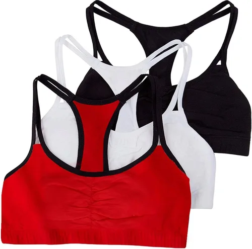 Vista 3 de Fruit of the Loom 2-Pack, front-close espalda cruzada Sport Bras
