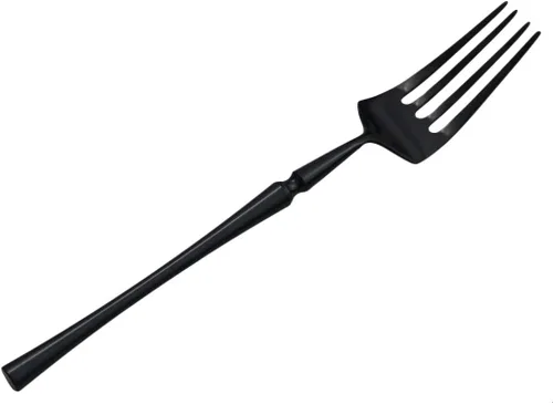 Vista 6 de Juego de cubiertos negros de 5 piezas de acero inoxidable 18/10 para 1, acabado espejo, ideal para bodas, festivales, fiestas, cocina en casa, apto