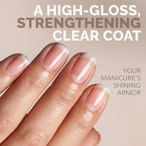 Vista 2 de Perfect Formula Capa de gel transparente, fortalecedor de uñas, tratamiento de queratina, esmalte de uñas transparente, fortalecedor para uñas
