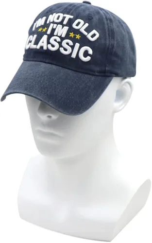 Vista 8 de Divertidos regalos de jubilación, sombrero de camionero para hombres y mujeres, regalo único de cumpleaños I'm Not Old I'm Classic Gorra de béisbol