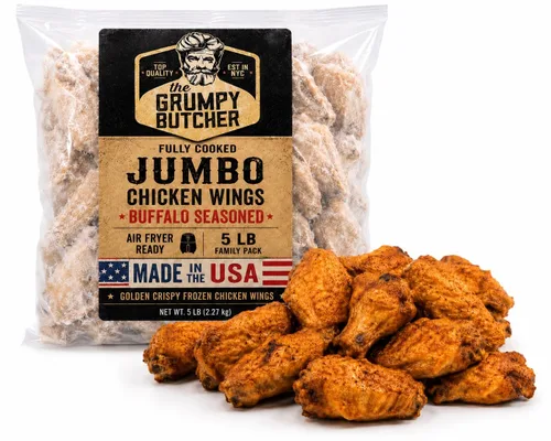 Vista 14 de Grumpy Butcher - Solomillos de pechuga de pollo empanizados, congelados, 5 Horno o freidora de aire listo, ligeramente sazonado, revestimiento