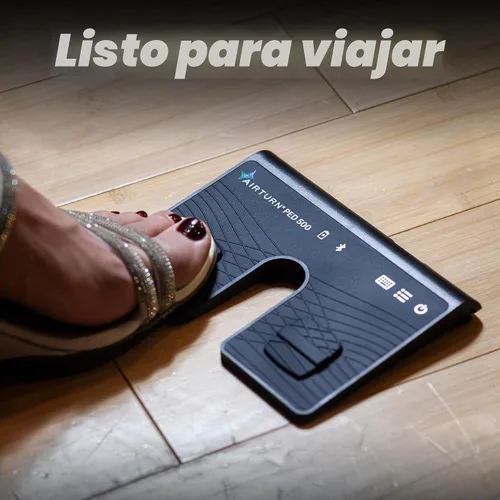 Vista 4 de AirTurn PED 500 - Pedal Bluetooth portátil para cambio de página para iPad, Android, funciona con la mayoría de las aplicaciones