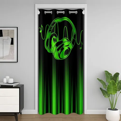 Vista 16 de Feelyou Math Equation - Cortina de puerta (1 panel, 34 x 80 pulgadas)