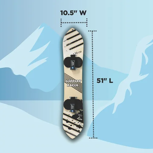 Vista 3 de Tabla de Nieve Infantil Slippery Racer con Encuadernación de Velcro en Varios Tamaños