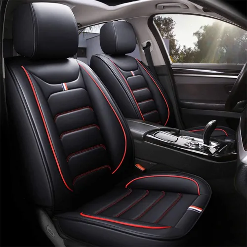 Vista 12 de otoez Juego completo de 5 fundas de asiento de automóvil, sedán, SUV, camión, furgonetas, protector de cojín para asiento delantero y trasero, apto