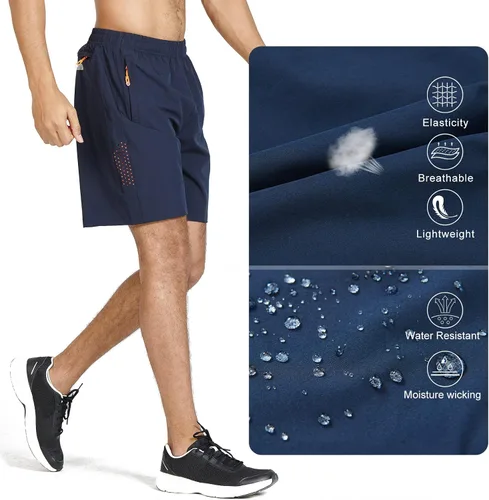 Vista 4 de NORTHYARD - Pantalones cortos deportivos para correr para hombres, ligeros, de secado rápido, 7, 5 o 9 pulgadas, para senderismo, deportes, gimnasio
