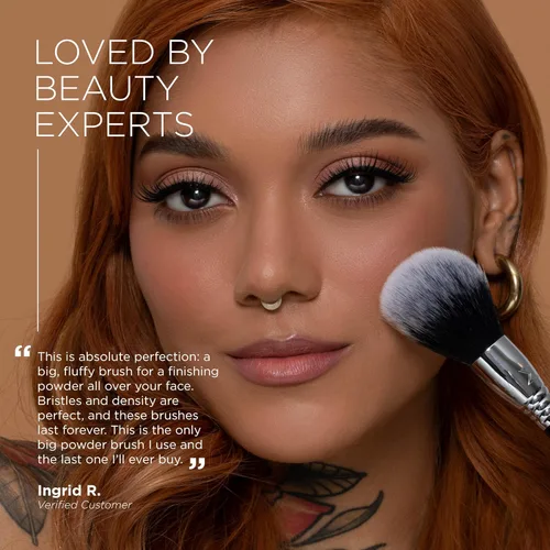 Vista 10 de Sigma Beauty F24 All-Over Powder™ - Cepillo de maquillaje, cabeza redondeada grande