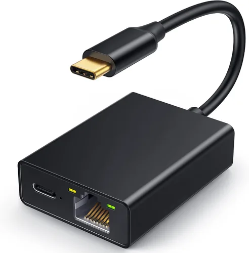 Vista 11 de ELECTOP Adaptador Ethernet de 1000 Mbps para Chromecast con Google TV, USB tipo C a RJ45 Gigabit Ethernet adaptador de red compatible con Google TV