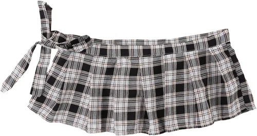 Vista 4 de Agoky Uniformes escolares japoneses para mujer minifalda plisada con volantes falda plisada para cosplay