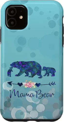 Vista 8 de iPhone 12 Pro Max - Carcasa para iPhone 12, diseño floral, color azul claro