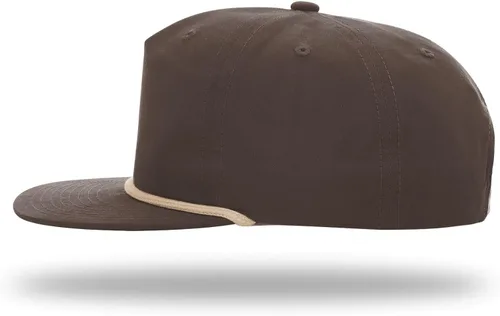 Vista 4 de Richardson 256 Umpqua 5 Panel UPF 50+ Gorras Snapback Premium con Clasificación Cuerda de moca oscuro / caqui