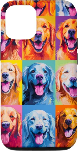 Vista 28 de Carcasa para iPhone 16 Golden Retriever Dog Owner