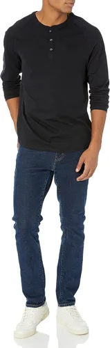 Vista 4 de Tienda Essentials Men's Regular-Fit Long-Sleeve Henley Shirt (Available in Big & Tall)