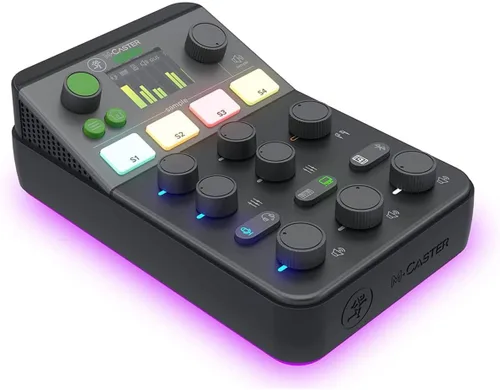 Vista 4 de Mackie M-Caster Studio - Mezclador de transmisión en vivo para escritorio, color negro