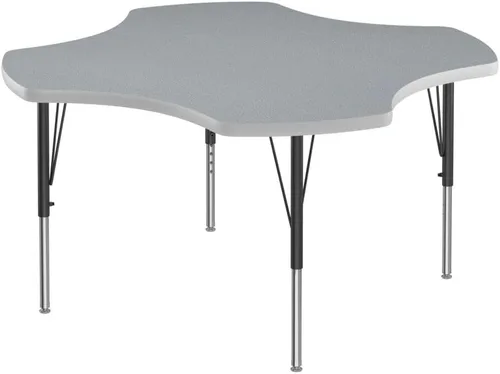 Vista 63 de Correll Mesa rectangular de actividades para el aula de 24 x 48 pulgadas, altura ajustable (19 a 29 pulgadas), parte superior de granito gris, borde