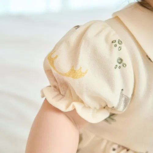 Vista 7 de pureborn Vestido de bebé niña 0-24 meses