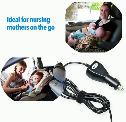 Vista 6 de Maymom Adaptador para sacador de leche Medela para encendedor de auto de 9 voltios, adaptador aprobado por CE FCC, repuesto de pieza #67174