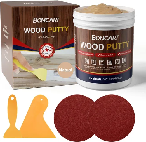 Vista 14 de Boncart - Relleno de madera, masilla de madera de nogal de 32 onzas 32OZ Nogal