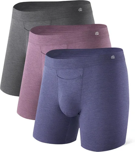 Vista 11 de DAVID ARCHY - Calzoncillos transpirables para hombre, suaves y cómodos, con control de humedad y bragueta, boxer briefs para hombre, paquete de 3
