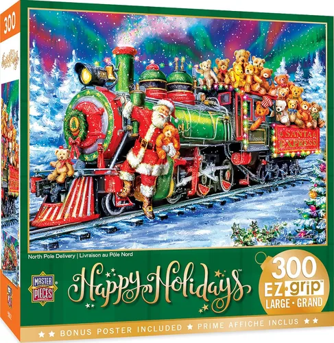Vista 17 de MasterPieces Rompecabezas de Navidad EZ Grip de 300 piezas - Away in a Manger - 18 x 24 pulgadas