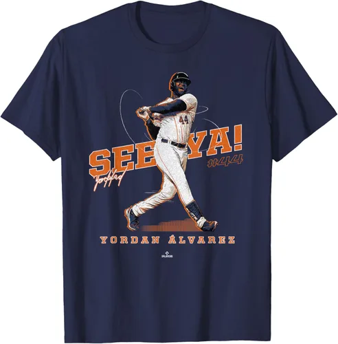 Vista 9 de See Ya! Camiseta Yordan Alvarez Houston MLBPA, Negro