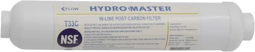 Vista 4 de HYDRO MASTER FILTRO DE CARBONO EN LÍNEA CON CONEXIÓN NPT de 1/4 pulgadas, 10 pulgadas x 2 pulgadas.