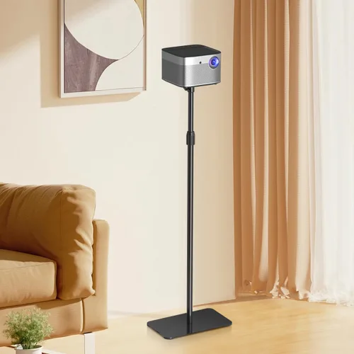 Vista 3 de suptek Soporte para proyector giratorio de 360°, altura ajustable de 36.6-48.8 pulgadas, soporte de montaje para mini proyector, compatible