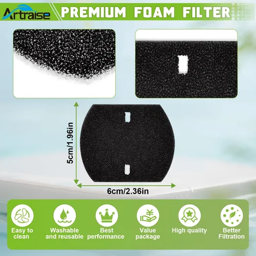 Vista 4 de Paquete de 4 filtros de repuesto 2390A para aspiradora de mano Bissell Pet Hair Eraser Model 2390 2389 23903 2284W 2579, comparado con las piezas #