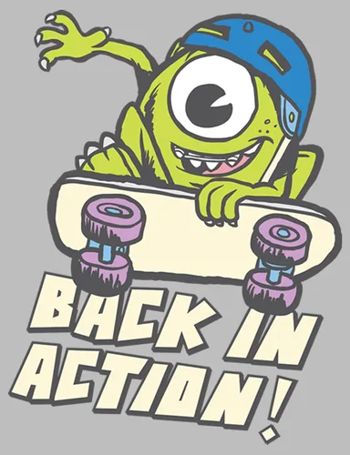 Vista 2 de Camiseta para niño Monsters Inc Mike Back in Action Performance