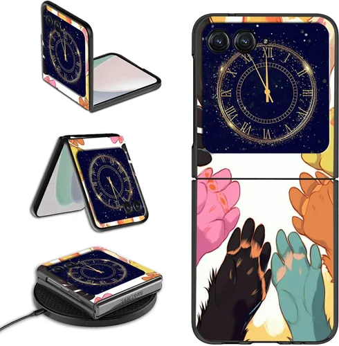 Vista 28 de Rossy Funda para Motorola RAZR 5G, para Moto RAZR 5G, funda delgada y ligera de policarbonato duro a prueba de golpes para Motorola Moto RAZR 5G