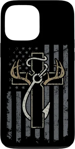 Vista 28 de Faith Hunting Fishing - Christian Cross USA Hunter Fisherman Case for iPhone 17