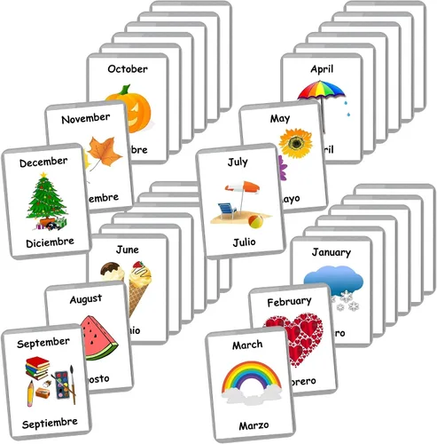 Vista 9 de Tarjetas didácticas bilingües en español inglés Tarjetas flash laminadas Elige tu conjunto (objetos del alfabeto)